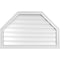 Ekena Millwork Octagonal Top Surface Mount PVC Gable Vent w/ 2"W x 2"P Brickmould Sill Frame, 38"W x 24"H GVPOT38X2403SF - alternate 1